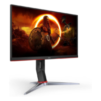 AOC 24G2SP 24" Frameless Gaming Monitor, Full HD IPS, 165Hz, 1ms, Height Adjustable Stand - Black - Image 3