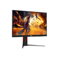 AOC 27G4 27 Inch FullHD IPS Gaming Monitor, 180Hz, 1ms, HDR10, HDMI 2.0, DisplayPort, Height Adjustable Stand, Black & Red - Image 3
