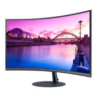 Samsung 27-Inch 1000R Curved Monitor with 75Hz Refresh Rate, Bezeless Design, DisplayPort, HDMI, AMD FreeSync - Model: LS27C390EAMXUE