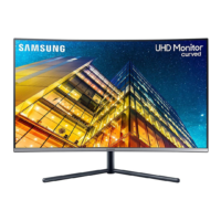 Samsung 32-inch UR590 4K Curved Monitor - Black, Ultra HD, Curved Display