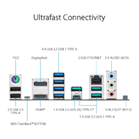 ASUS Prime X670-P Socket AM5 ATX Motherboard - DDR5, 3xM.2 Slots, USB 3.2 Gen 2x2 Type-C - ‎90MB1BU0-M0EAY0 - Image 3