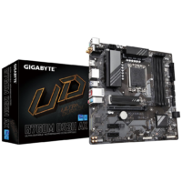 Gigabyte B760M DS3H AX LGA 1700 M-ATX Motherboard - Intel B760, DDR5, 2x M.2, PCIe 4.0, USB 3.2 Gen 2 Type-C, WIFI 6E, 2.5GbE LAN, Q-Flash Plus
