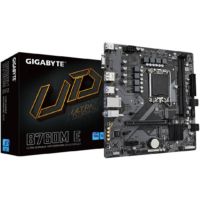 GIGABYTE B760M E DDR5 LGA1700 Mowjat ATX Motherboard - Intel B760 Chipset, Up to 92GB DDR5 Support, PCIe 4.0, 4x M.2, Realtek GbE LAN, HDMI/D-Sub/DP, USB-C