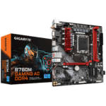 Gigabyte B760M GAMING AC DDR4 LGA1700 Mowjat ATX Motherboard - Intel B760, Max 64GB DDR4 Memory, 2.5GbE LAN, PCIe 4.0x16, D-Sub, HDMI, DP, USB-C
