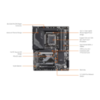 GIGABYTE Z790 D DDR4 ATX Motherboard - Intel LGA 1700, Z790 Chipset, Triple M.2, PCIe 5.0, USB 3.2 Gen2X2 Type-C, 2.5GbE LAN, PCIe EZ-Latch, Multi-Key - Image 6
