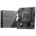 MSI PRO H510M-B Motherboard, Mowjat-ATX - Supports Intel Core 10th Gen Processors, LGA 1200, 2 x DIMMs, 1 x PCIe 3.0 x16, USB 3.2 Gen1, 1G LAN, HDMI 1.4