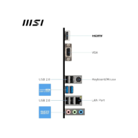 MSI PRO H510M-B Motherboard, Mowjat-ATX - Supports Intel Core 10th Gen Processors, LGA 1200, 2 x DIMMs, 1 x PCIe 3.0 x16, USB 3.2 Gen1, 1G LAN, HDMI 1.4 - Image 6