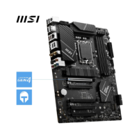 MSI PRO B760-P WIFI DDR4 ATX Motherboard - Supports Intel 12th & 13th Gen Core Processors, LGA 1700 Socket, DDR4 Memory Boost up to 5333+MHz/OC, PCIe 4.0 x16 Slots, M.2 Gen4 Slots, 2.5G LAN, Wi-Fi 6E, Dual-channel DDR4, RGB Lighting, HDMI, DisplayPort, USB 3.2 Gen2 - Image 2