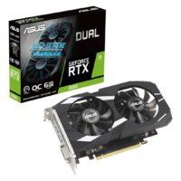 ASUS Dual NVIDIA GeForce RTX 3050 OC Edition, 6GB GDDR6 Gaming Graphics Card - PCIe 4.0, HDMI 2.1, DisplayPort 1.4a, Axial-tech Fan, 0dB Technology, Steel Bracket