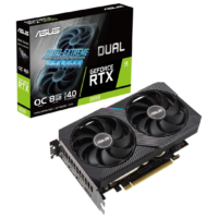 ASUS Dual NVIDIA GeForce RTX 3050 OC Edition, 8GB GDDR6 Memory Gaming Graphics Card - PCIe 4.0, HDMI 2.1, DisplayPort 1.4a, 2-Slot Design, Axial-tech Fan, 0dB Technology, Steel Bracket