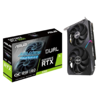 Asus Dual GeForce RTX 3060 OC, 12GB GDDR6 - Nvidia GeForce RTX 3060, PCIe 4.0 x16, HDMI 2.1, DisplayPort 1.4a, Gaming Graphics Card