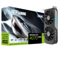 ZOTAC Gaming GeForce RTX 4070 Super Twin Edge DLSS 3 Graphics Card - 12GB GDDR6X | ZT-D40720E-10M
