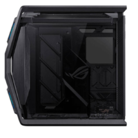 ASUS Hyperion GR701 Full Tower E-ATX Gaming Case - Black (90DC00F0-B39000), featuring 9 Expansion Slots, Tempered Glass, Up To 420mm Radiator Support, 3x 140 mm Front Fans, and ARGB Aura Sync. - Image 6