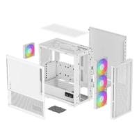 EPCOOL CH560 Mid Tower White Case with 3x 140mm ARGB Fans and 1x 120mm ARGB Fan - Image 4