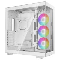 Deepcool CH780 Full Tower ATX PC Case Panoramic Glass Vertical Mount Gen 4 Riser Cable 420mm AIO Trinity 140mm ARGB Fans Type-C 4x USB 3.0 White | R-CH780-WHADE41-G-1 - Image 2