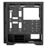 Deepcool MATREXX 50 Mid-Tower Case, Addressable RGB 4F, 4x120mm ADD-RGB Fans, Radiator Support, Easy Cable Management, Tempered Glass, Motherboard Sync Control, Black | DP-ATX-MATREXX50-AR-4F-NE - Image 5