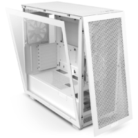 NZXT H7 Flow ATX Mid Tower PC Gaming Case - White with Quick-Release Tempered Glass Side Panel - Front I/O USB Type-C Port | CM-H71FW-01 - Image 3