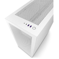 NZXT H7 Flow ATX Mid Tower PC Gaming Case - White with Quick-Release Tempered Glass Side Panel - Front I/O USB Type-C Port | CM-H71FW-01 - Image 5