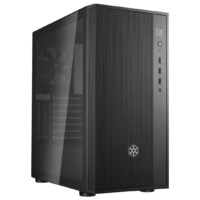 SilverStone FARA R1 V2 Mid-Tower ATX Case Black Tempered Glass Side Panel