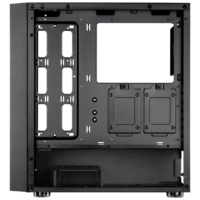 SilverStone FARA R1 V2 Mid-Tower ATX Case Black Tempered Glass Side Panel - Image 4