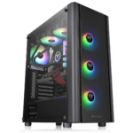 Thermaltake V250 ARGB ATX Mid-Tower Chassis with Motherboard Sync, 3 120mm 5V Addressable RGB Fans + 1 Pre-Installed Black 120mm Rear Fan