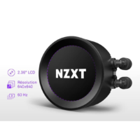 NZXT Kraken Elite 360 360mm AIO CPU Liquid Cooler - Customizable 2.36, Wide-Angle LCD Display for GIFs, Images, Performance Metrics, High-Performance Pump, 3 x F120P Fans - Black | RL-KN36E-B1 - Image 4