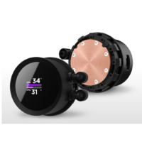 NZXT Kraken 360 RGB 360mm AIO CPU Liquid Cooler - Customizable 1.54, Square LCD Display for Images, Performance Metrics, High-Performance Pump, 3 x F120 RGB Core Fans - Black | RL-KR360-B1 - Image 2