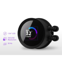 NZXT Kraken 360 RGB 360mm AIO CPU Liquid Cooler - Customizable 1.54, Square LCD Display for Images, Performance Metrics, High-Performance Pump, 3 x F120 RGB Core Fans - Black | RL-KR360-B1 - Image 3