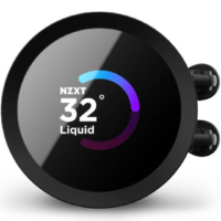 NZXT Kraken 240 240mm AIO CPU Liquid Cooler - Customizable 1.54 Square LCD Display, High-Performance Pump, 2 x F120P Fans - Black | RL-KN240-B1 - Image 2