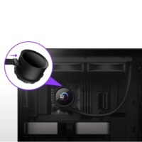 NZXT Kraken 240 240mm AIO CPU Liquid Cooler - Customizable 1.54 Square LCD Display, High-Performance Pump, 2 x F120P Fans - Black | RL-KN240-B1 - Image 5