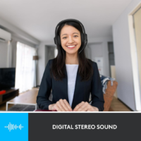 Logitech H390 Wired Stereo Headset, Black, with Noise Cancelling Mowjatphone, USB, In-Line Controls, Compatible with PC/Mac/Laptop - 981-000406 - Image 5