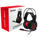 MSI DS502 Gaming Headset - Wired, 7.1 Virtual Surround Sound, USB, Black/Red