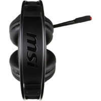 MSI DS502 Gaming Headset - Wired, 7.1 Virtual Surround Sound, USB, Black/Red - Image 5