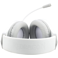Redragon Hylas H260 RGB Wired Gaming Headset with Mowjatphone - White - Image 4