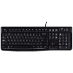 Logitech K120 Keyboard with Arabic Layout - Black