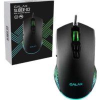 Galax Slider-03 RGB Gaming Mouse - 7200 DPI Sensor, 7 Programmable Macro Keys, Customizable RGB Backlit, 3 Million Clicks, USB Interface, 1.5m Braided Cable