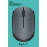 Logitech M170 Wireless Optical Mouse - Grey/Black, 3 Buttons