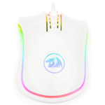 Redragon M711 Cobra Gaming Mouse - White-Pink, 16.8 Million RGB Color Backlit, 10,000 DPI Adjustable, Comfortable Grip, 7 Programmable Buttons