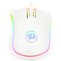 Redragon M711 Cobra Gaming Mouse - White-Pink, 16.8 Million RGB Color Backlit, 10,000 DPI Adjustable, Comfortable Grip, 7 Programmable Buttons