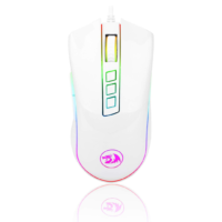 Redragon M711 Cobra Gaming Mouse - White-Pink, 16.8 Million RGB Color Backlit, 10,000 DPI Adjustable, Comfortable Grip, 7 Programmable Buttons - Image 2
