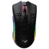 Redragon M808-KS Storm Pro Dual Mode RGB Gaming Mouse - Black, Wired & Wireless Connectivity, Honeycomb Shell, Pixart 3335 Pro Sensor, Up to 16000 DPI, 2.4GHz & USB-C Cable Interface - Image 2