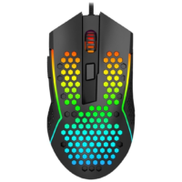 Redragon Reaping Elite Lightweight Wired (M987P-K) Gaming Mouse - Black, 32900 DPI Sensor, RGB Backlight With 7 Light Modes, 7 Programmable Buttons, Anti-Skid Scroll Wheel, 50G Acceleration, 1.8 Meters Cable - Image 2