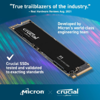 Crucial P3 2TB PCIe 3.0 NVMe M.2 SSD, 3D NAND, up to 3500MB/s, Black - CT2000P3SSD8 - Image 2