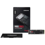 SAMSUNG 500GB 980 PRO NVMe M.2 SSD PCIe Gen 4.0 x4 Solid State Drive, NVMe 1.3c - Model: MZ-V8P500BW