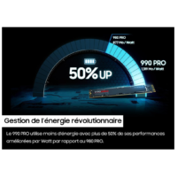 Samsung 990 PRO NVMe M.2 SSD, 4TB, PCIe 4.0, 7450MB/s Read, 6900MB/s Write, Internal SSD for Gaming and Video Editing - MZ-V9P4T0BW - Image 5