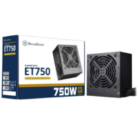 SilverStone SST-ET750-G Strider Essential Series 750W 80 Plus Gold ATX PC Power Supply with Low Noise 120mm Fan
