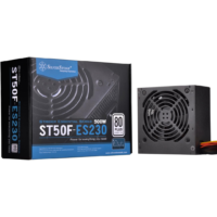 SilverStone SST-ST50F-ES230 Strider Essential Series 500W 80 Plus 230V EU ATX PC Power Supply with Low Noise 120mm Fan