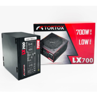 Tortox LX700 Low Noise ATX Power Supply - 700W, Compatible with Latest Intel and AMD CPUs, 12CM Cooling Fan, 6+2 Pin VGA Interface, Wide Input Voltage Range, Ideal for Gaming PC Cases