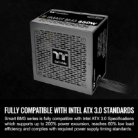 Thermaltake Smart BM3 850W 80Plus Bronze ATX 3.0 & PCIE 5.0 Ready Semi-Modular Power Supply with 105°C/221°F Japanese Capacitor - Image 3