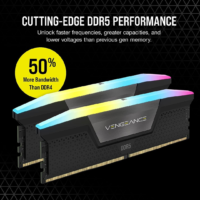 CORSAIR VENGEANCE RGB DDR5 RAM 32GB (2x16GB) 5600MHz CL40 Computer Memory - Black (Intel XMP, iCUE Compatible) - CMH32GX5M2B5600C40K - Image 5